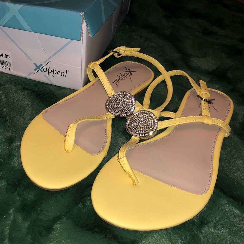 Xappeal Yellow Madalyn Sandals